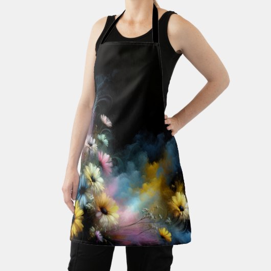 Dromerige kleurrijke madeliefjes schort (Insitu)