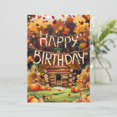 Dromerige Kleurrijke Wens Herfst Herfst Gelukkige  Kaart (Staand voorkant)