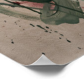 Dromerige Kleurveld Abstracte Poster (Hoek)
