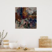 Dromerige Kleurveld Abstracte Poster (Keuken)