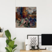 Dromerige Kleurveld Abstracte Poster (Thuiskantoor)