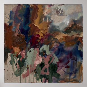 Dromerige Kleurveld Abstracte Poster