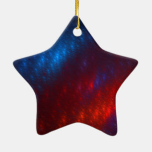 Dromerige Kosmische Nevel Keramisch Ornament