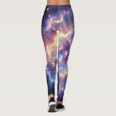 Dromerige kosmische nevelgloed leggings (Achterkant)