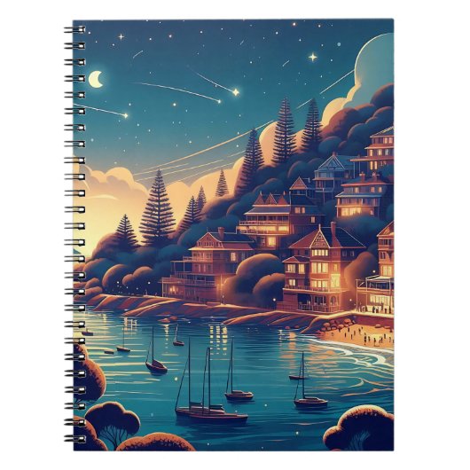 Dromerige Kustnacht Notitieboek (Voorkant)