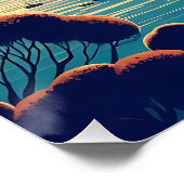 Dromerige Kustnacht Perfect Poster (Hoek)