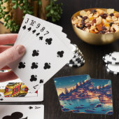 Dromerige Kustnacht Pokerkaarten (Insitu)