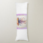 "Dromerige kwal lichaam kussen: duik in comfort!" Lichaamskussen (Voorkant Verticaal)