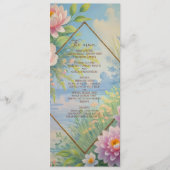Dromerige Lakeside Garden Wedding menu (Voorkant)