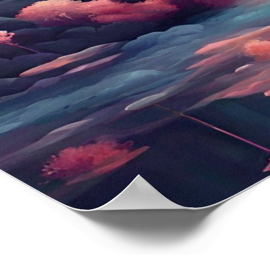 Dromerige Landschap Surrealisme Print Poster (Hoek)