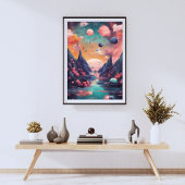 Dromerige Landschap Surrealisme Print Poster