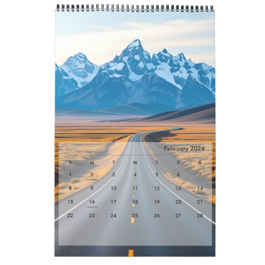 Dromerige landschappen kalender (Feb 2026)