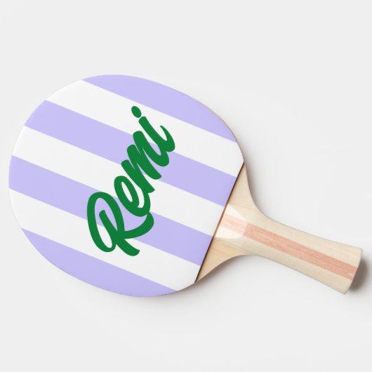 Dromerige Lavendel en Smaragd Tafeltennisbatje (Zijkant)