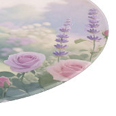 Dromerige Lavendel Rozen Tuin Vlinder Pad Snijplank (Hoek)