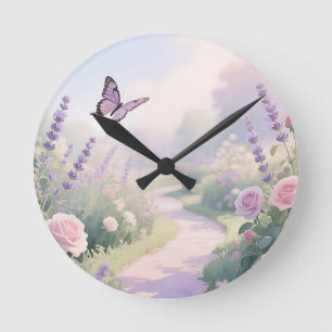 Dromerige Lavendel Rozen Tuin Vlinderpad Ronde Klok