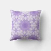 Dromerige lavendelsneeuwvlok kussen (Achterkant)