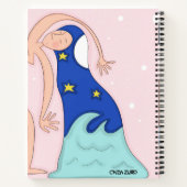 Dromerige leesillustratie Spiral Notitieboek (Achterkant)
