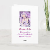 Dromerige Lelie - lege kaart (Achterkant)