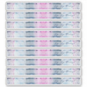 Dromerige lente bruiloft shower stro strooksticker sticker (Voorkant)