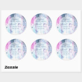 Dromerige lente bruiloft thank you stickers (Vel)