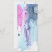Dromerige Lente Watercolor Bruiloftsmenu Kaart (Achterkant)