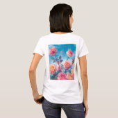 Dromerige levendige Rozen T-shirt (Achterkant volledig)
