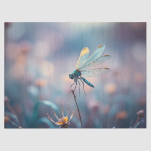  dromerige libel tissuepapier (Voorkant)