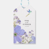 Dromerige Lila bruiloft Cadeaulabel (Voorkant)