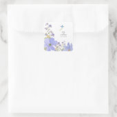 Dromerige Lila bruiloft Vierkante Sticker (Tas)