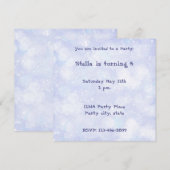 Dromerige Lila Gepersonaliseerde Uitnodiging (Voorkant / Achterkant)