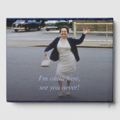 dromerige Lila pastel Waterverf pensioenfeest Gastenboek (Achterkant)