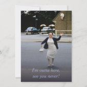 dromerige Lila pastel Waterverf pensioenfeest Kaart (Achterkant)