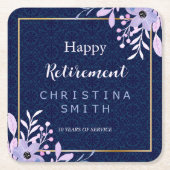 dromerige Lila pastel Waterverf pensioenfeest Kartonnen Onderzetters (Voorkant)