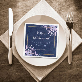 dromerige Lila pastel Waterverf pensioenfeest Servet