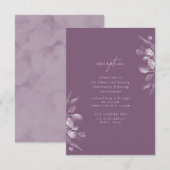 Dromerige Loof Ontvangst Insteekkaart RSVP Kaartje (Voorkant / Achterkant)