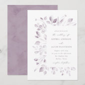 dromerige loof uitnodiging (Voorkant / Achterkant)