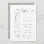 dromerige loof uitnodiging (Voorkant / Achterkant)