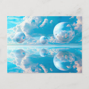 Dromerige lucht surreële natuur landschap feestdagenkaart