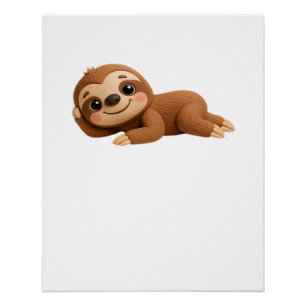 Dromerige Luiaard Perfect Poster