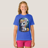 Dromerige Maan Eenhoorn Zoete Kleine Eenhoorn T-shirt (Voorkant volledig)