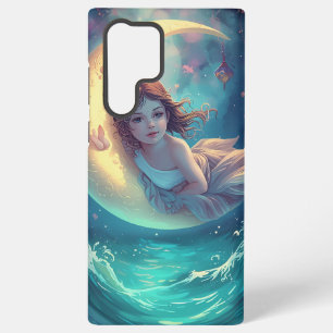Dromerige Maan Meisje Samsung Hoesje Ontwerp Sch Samsung Galaxy Hoesje