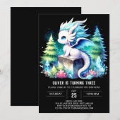 Dromerige Majestic Dragon Verjaardag Kaart (Voorkant / Achterkant)