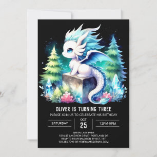 Dromerige Majestic Dragon Verjaardag Kaart