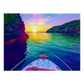 Dromerige mediterrane zomers op het Zee Perfect Poster (Voorkant)