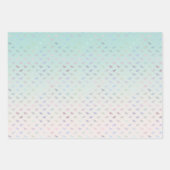 Dromerige Mint Aqua Paarse Roze Libellen Inpakpapier Vel (Voorkant 3)