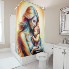 Dromerige moederband fantasie moeder baby douchegordijn