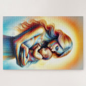 Dromerige moederband fantasie moeder baby legpuzzel (Horizontaal)