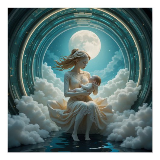 Dromerige moederlijke kosmos perfect poster (Voorkant)