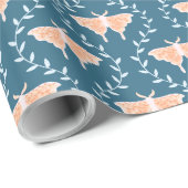 Dromerige motten en wijnstokken - grillig cadeaupapier (Rol Hoek)