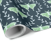 Dromerige motten en wijnstokken - grillig cadeaupapier (Rol Hoek)